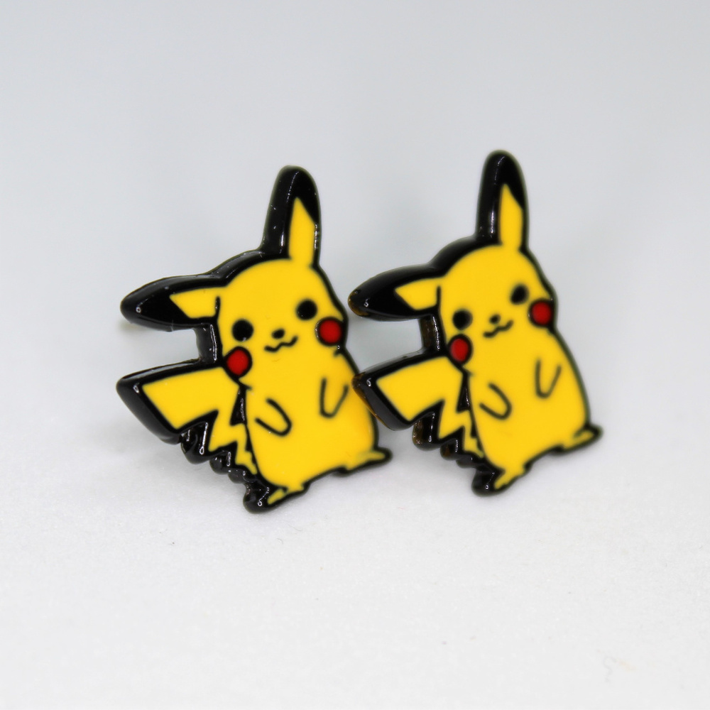 Pokemon Pikachu Enameled Stud Earrings